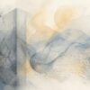 Soft watercolor feature image in muted blue, gray, and pale amber tones. Abstract geometric lattice and faint circuit-like lines dissolve into translucent washes over paper texture, suggesting tension between technology, ethics, and restraint. No people, no text, no logos.